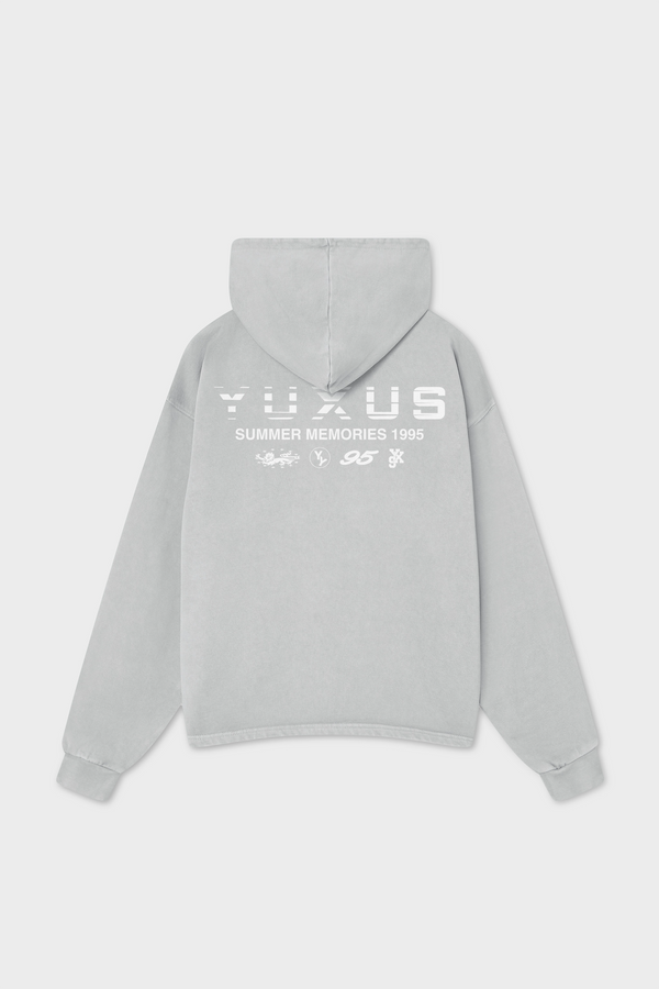 MORT "MEMORIES" HOODIE LIGHT GREY