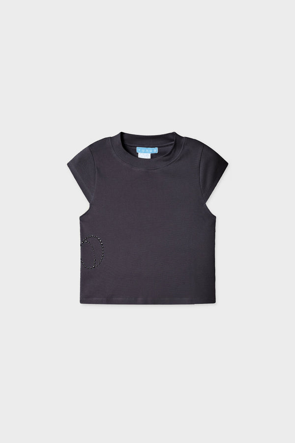 GLOW TOP DARK GREY