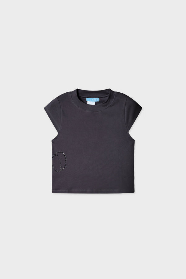 GLOW TOP DARK GREY