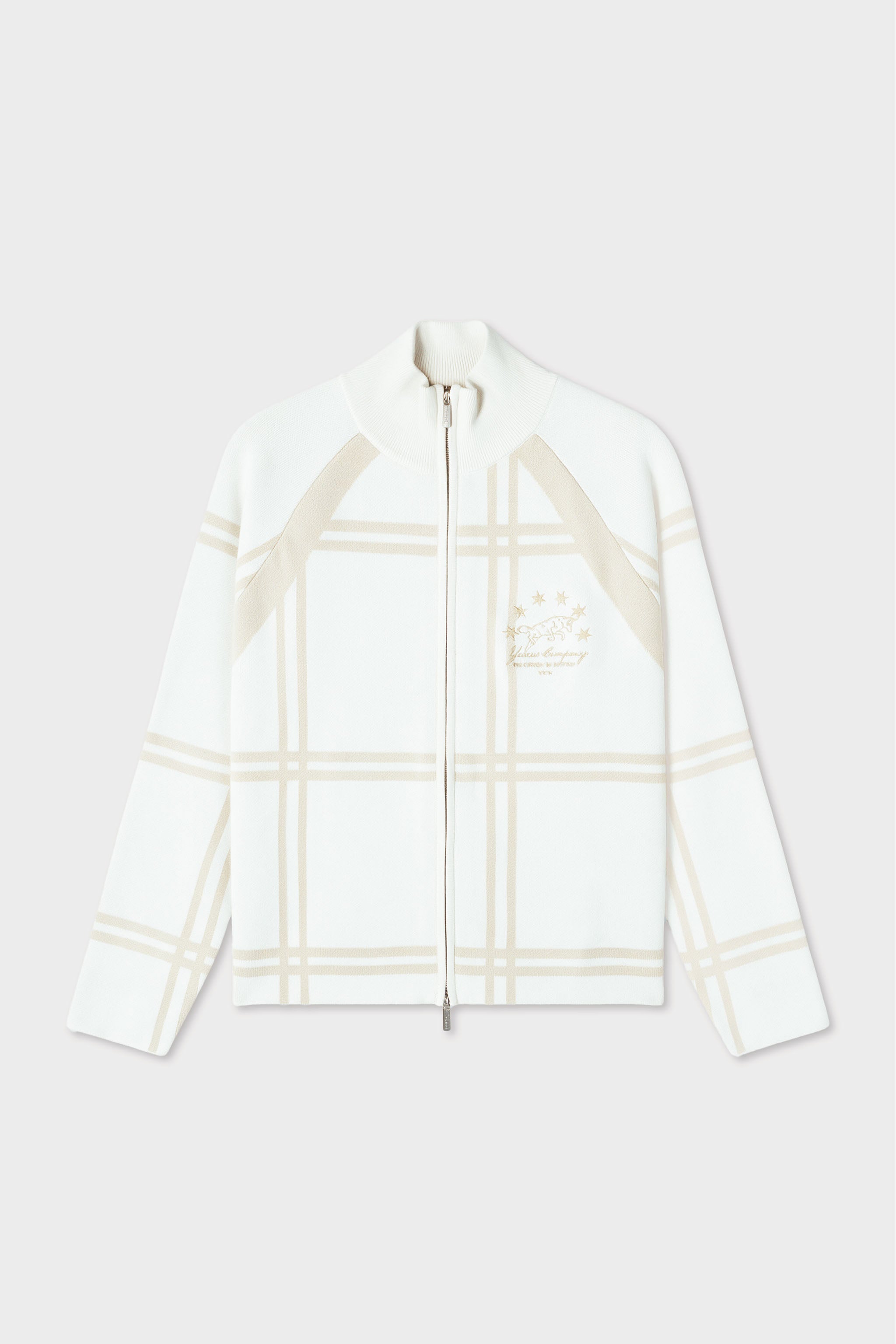 ストロベリーシュガー COBBLE KNITTED ZIP BEIGE – YUXUS