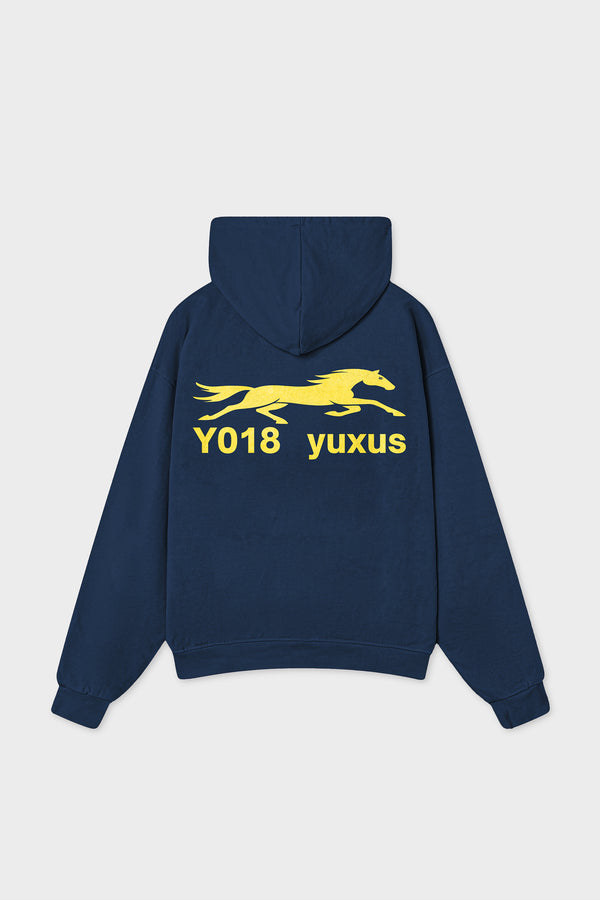 CLIP "LOWERCASE" HOODIE BLUE