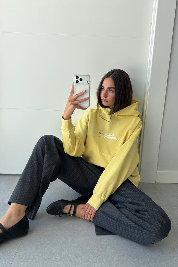 FLASH "LOWERCASE" HOODIE YELLOW