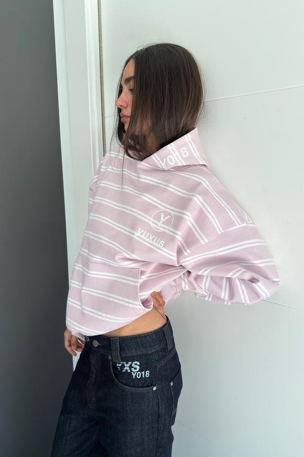 SKIN "LOWERCASE" HOODIE PINK