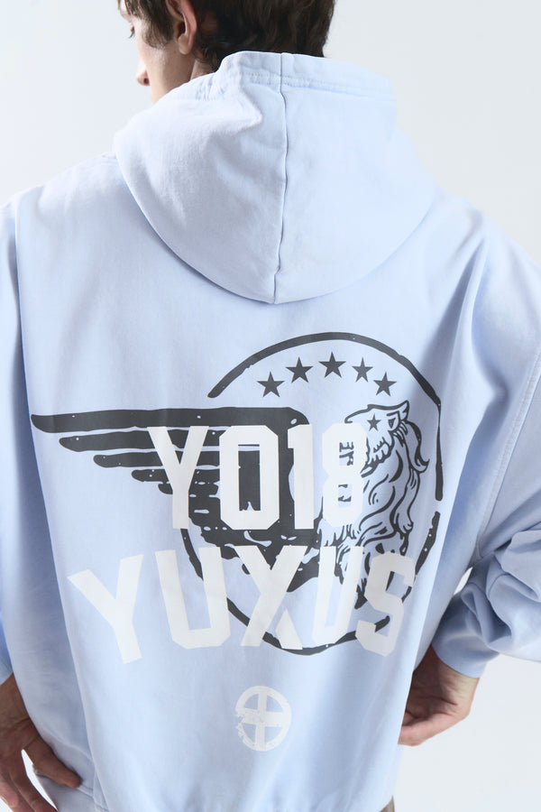 GRIME HOODIE LIGHT BLUE