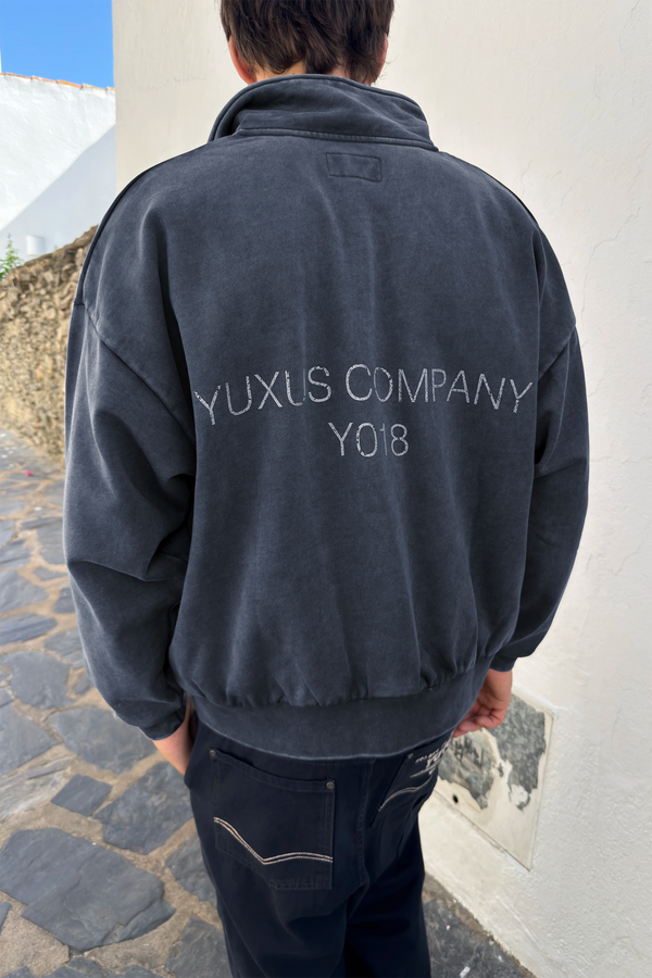 MURK "MEMORIES" HALF ZIP DARK GREY