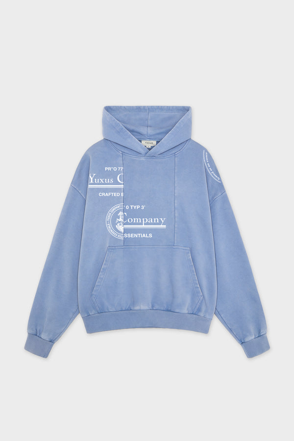 DISPLACED HOODIE BLUE