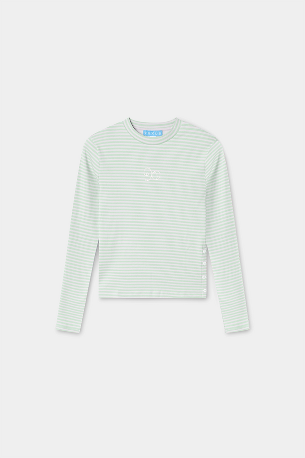 MAISON LONGSLEEVE STRIPES LIGHT GREEN