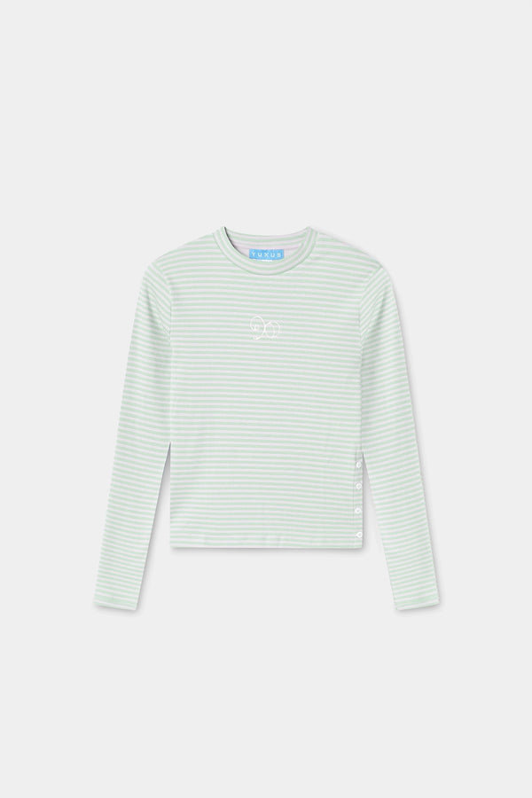 MAISON LONGSLEEVE STRIPES LIGHT GREEN