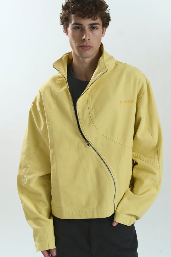GRID "LOWERCASE" JACKET YELLOW