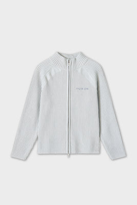 STREAM KNITTED ZIP LIGHT GREY