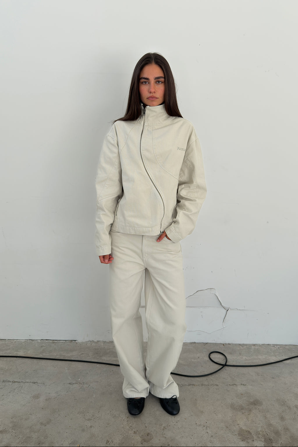WASH "LOWERCASE" PANTS BEIGE