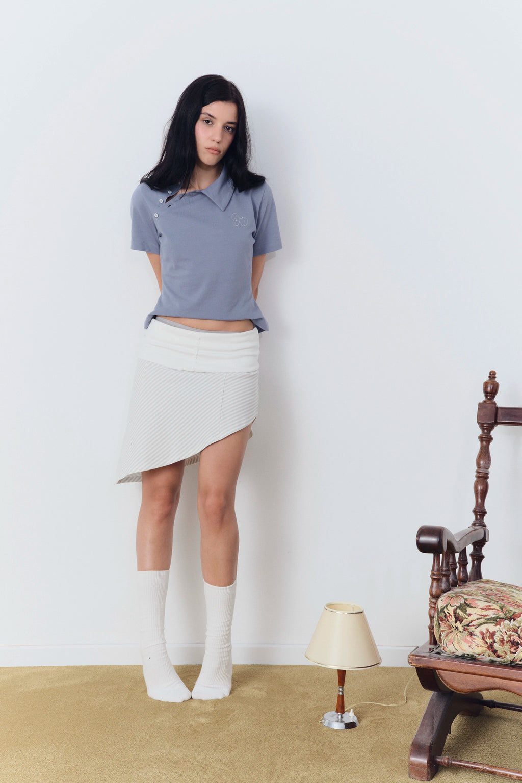 SLIP SKIRT WHITE