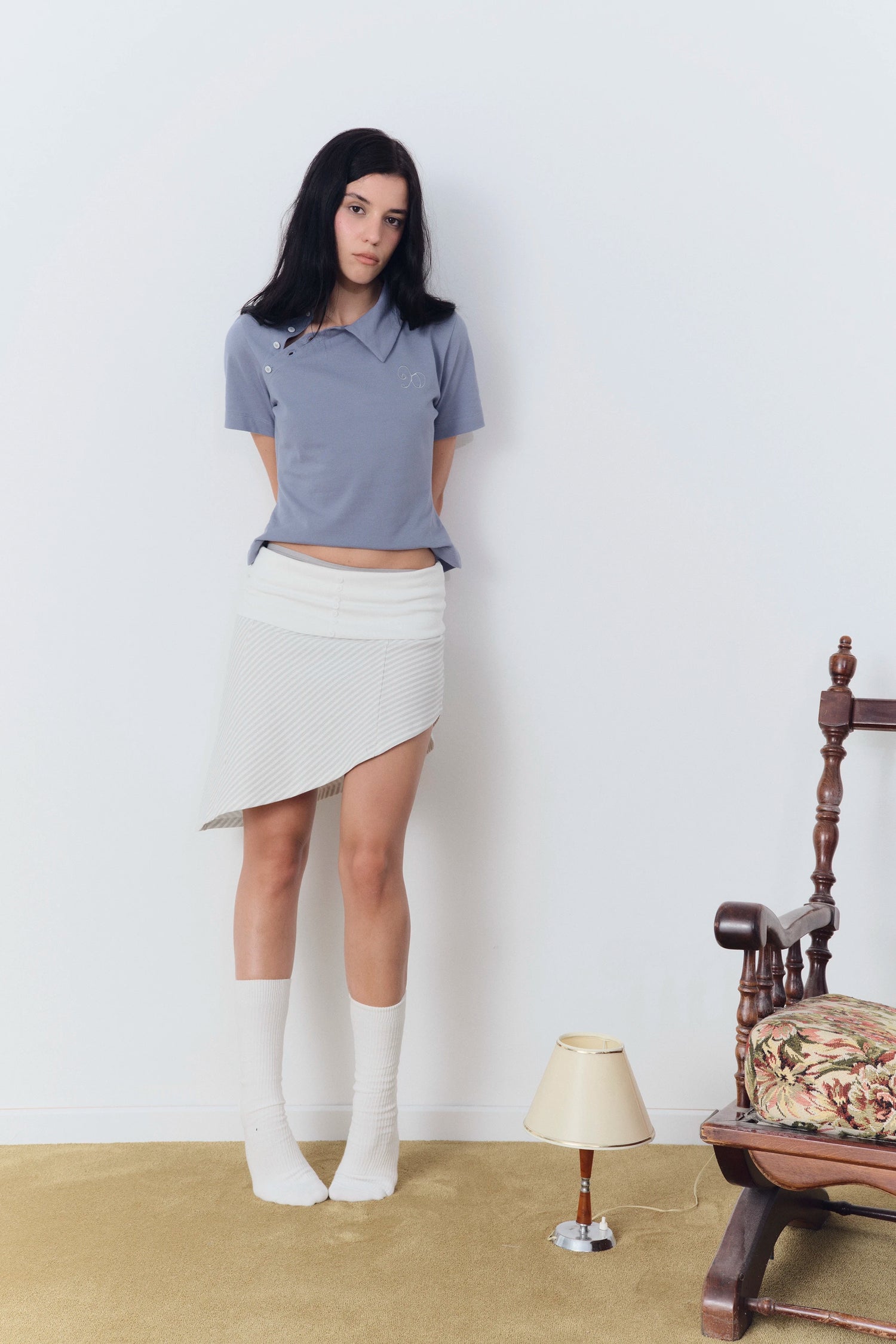 SLIP SKIRT WHITE