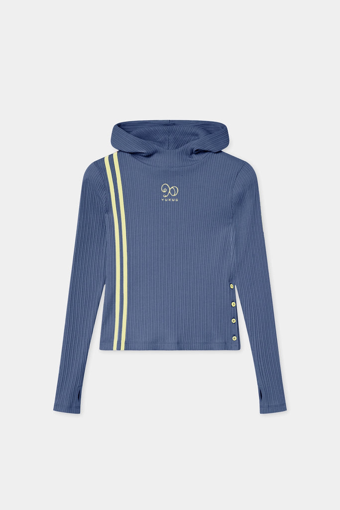 GREIGE HOODIE NAVY