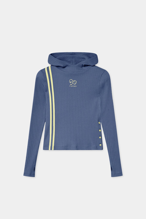 GREIGE HOODIE NAVY