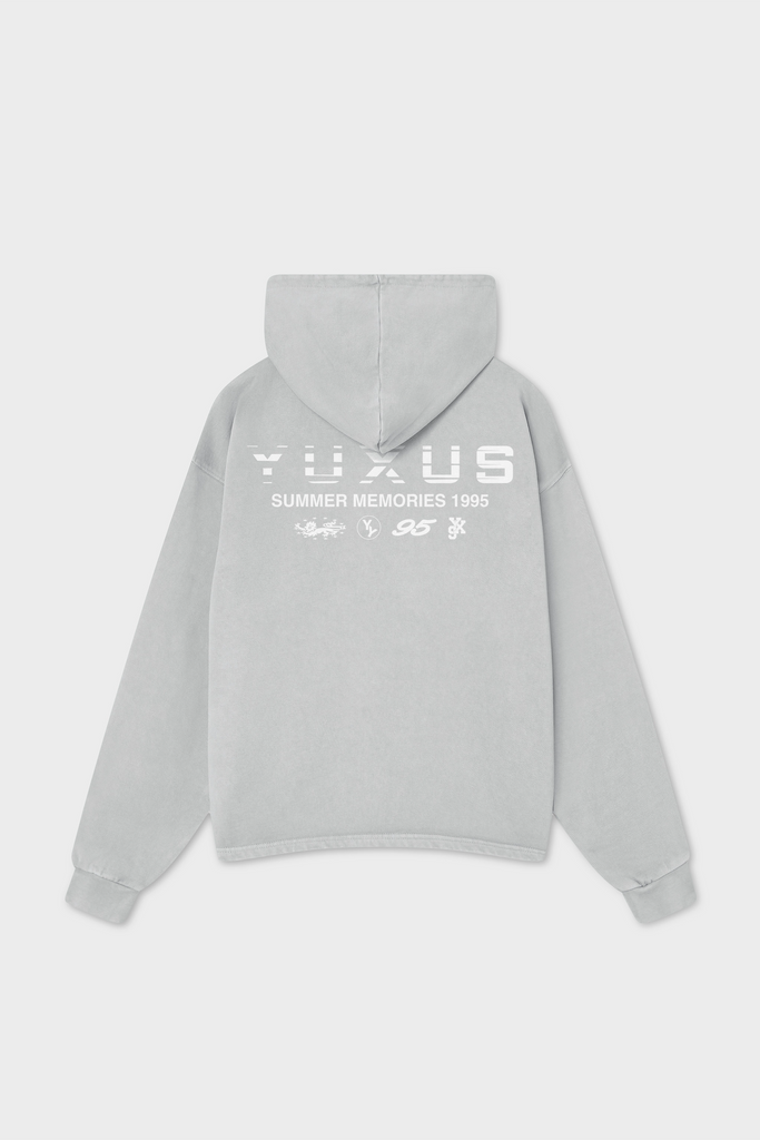MORT "MEMORIES" HOODIE LIGHT GREY