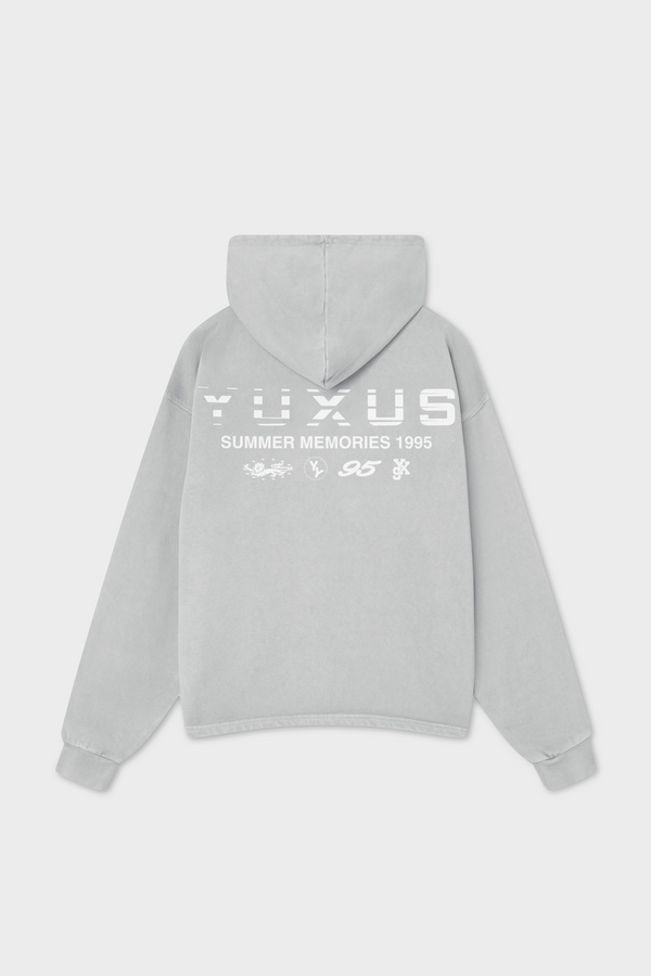 MORT "MEMORIES" HOODIE LIGHT GREY