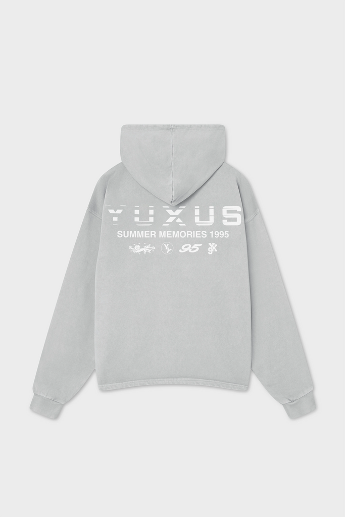 MORT "MEMORIES" HOODIE LIGHT GREY