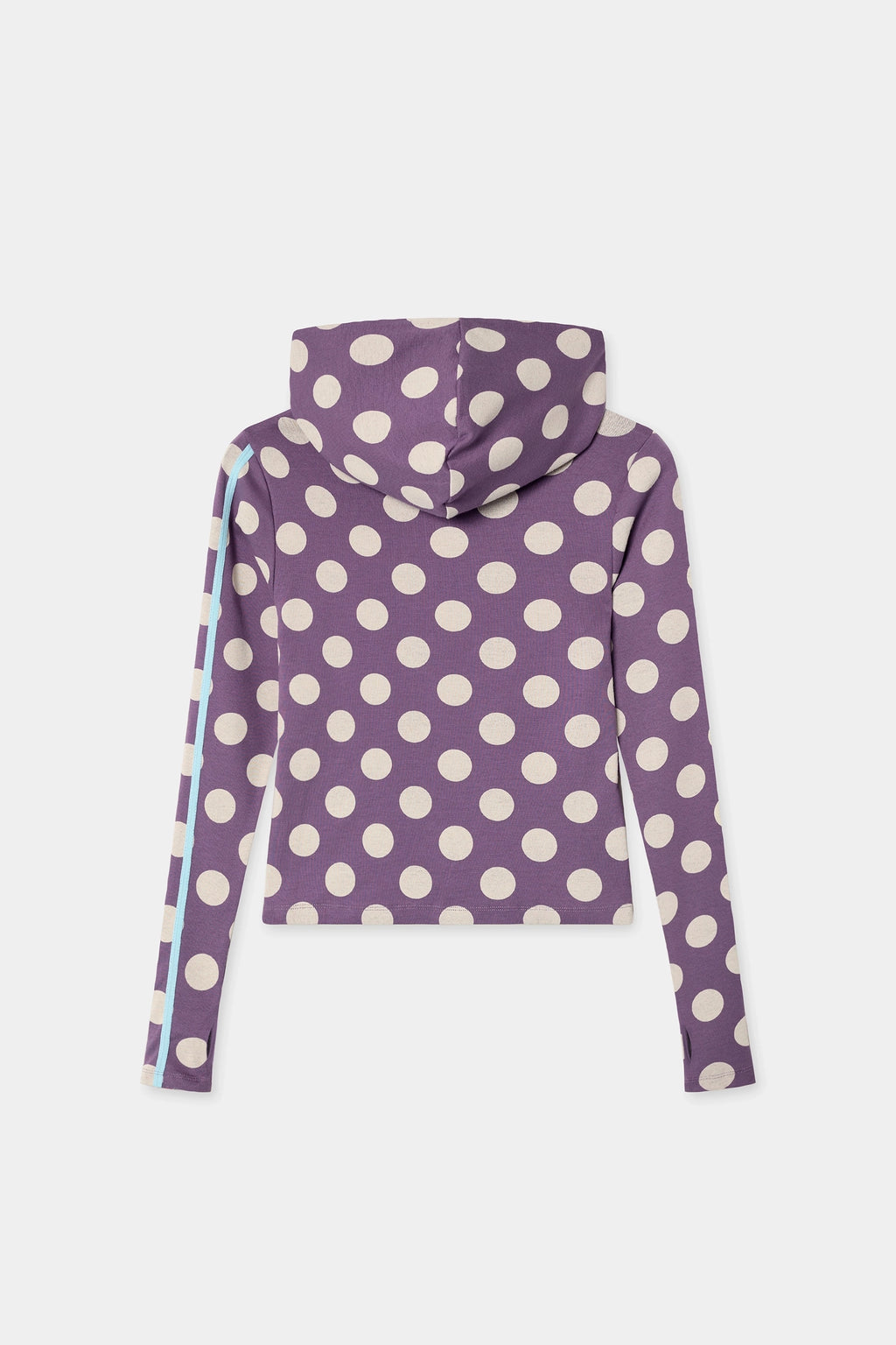 GREIGE HOODIE POLKA DOTS