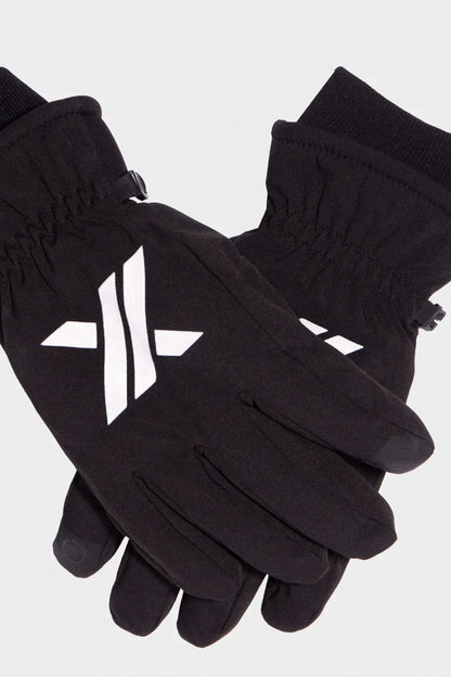 BLACK "ATLAS" SKI GLOVES