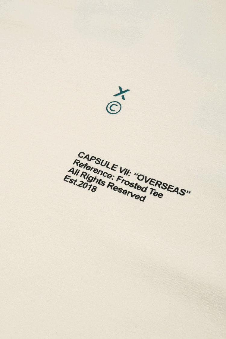 FROSTED "OVERSEAS" TEE - YUXUS
