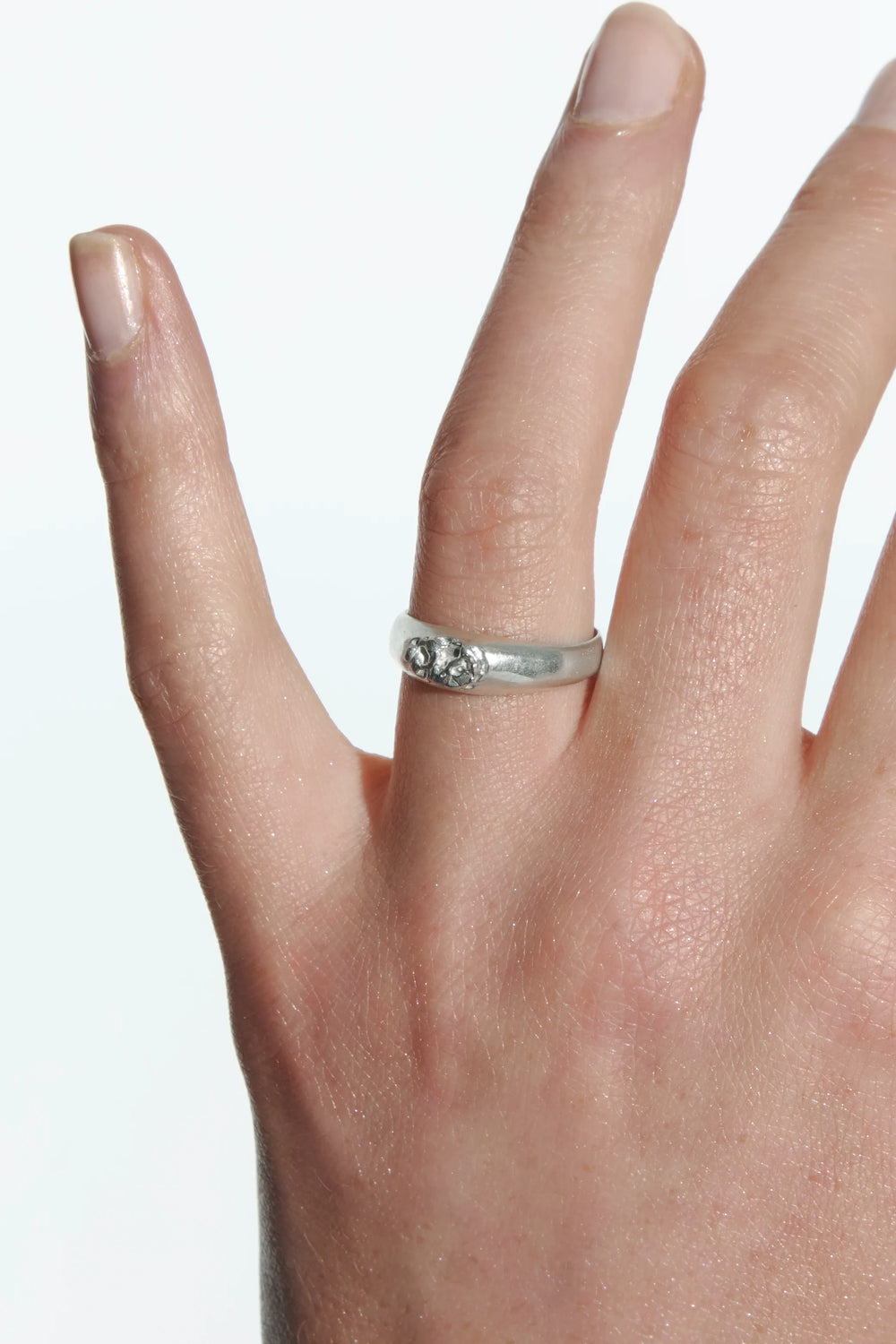 SIGNET "CRINKLED 925" RING
