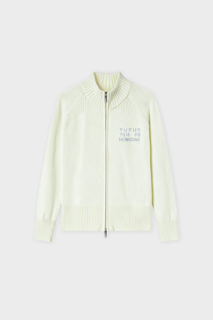 AURORA KNITTED ZIP VANILLA