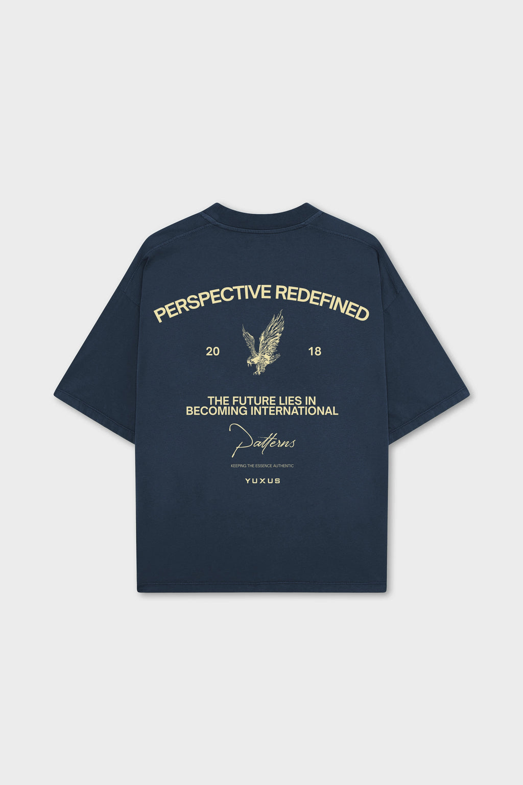 BEETLE "PATTERNS" T-SHIRT NAVY BLUE