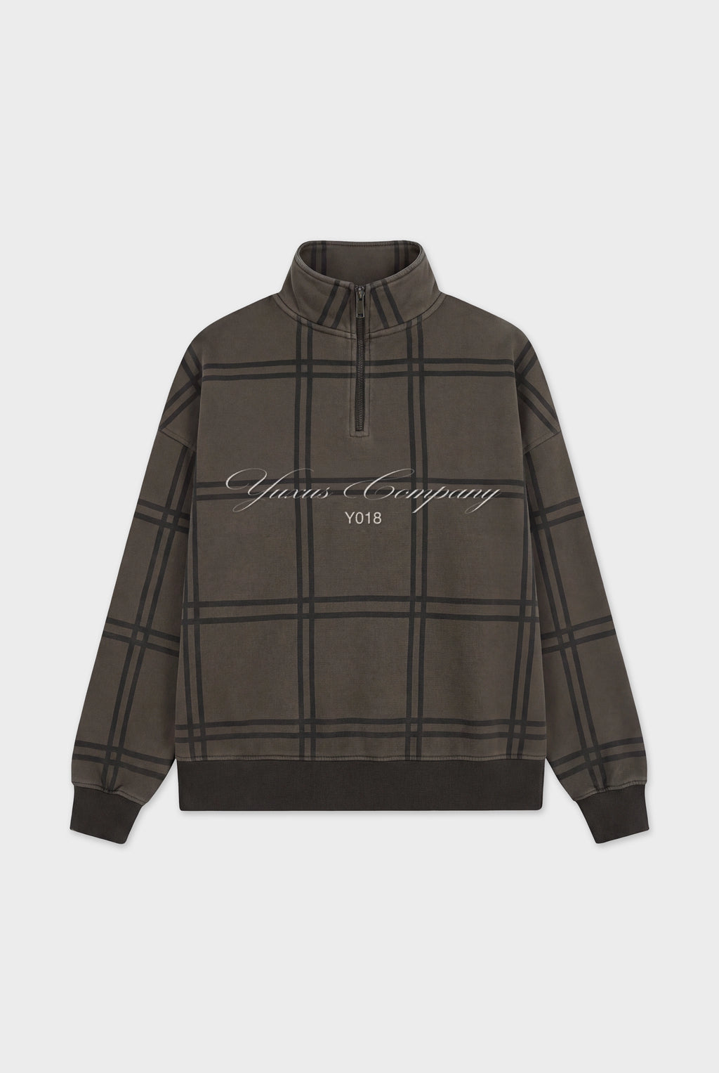 CLASP HALF ZIP BROWN