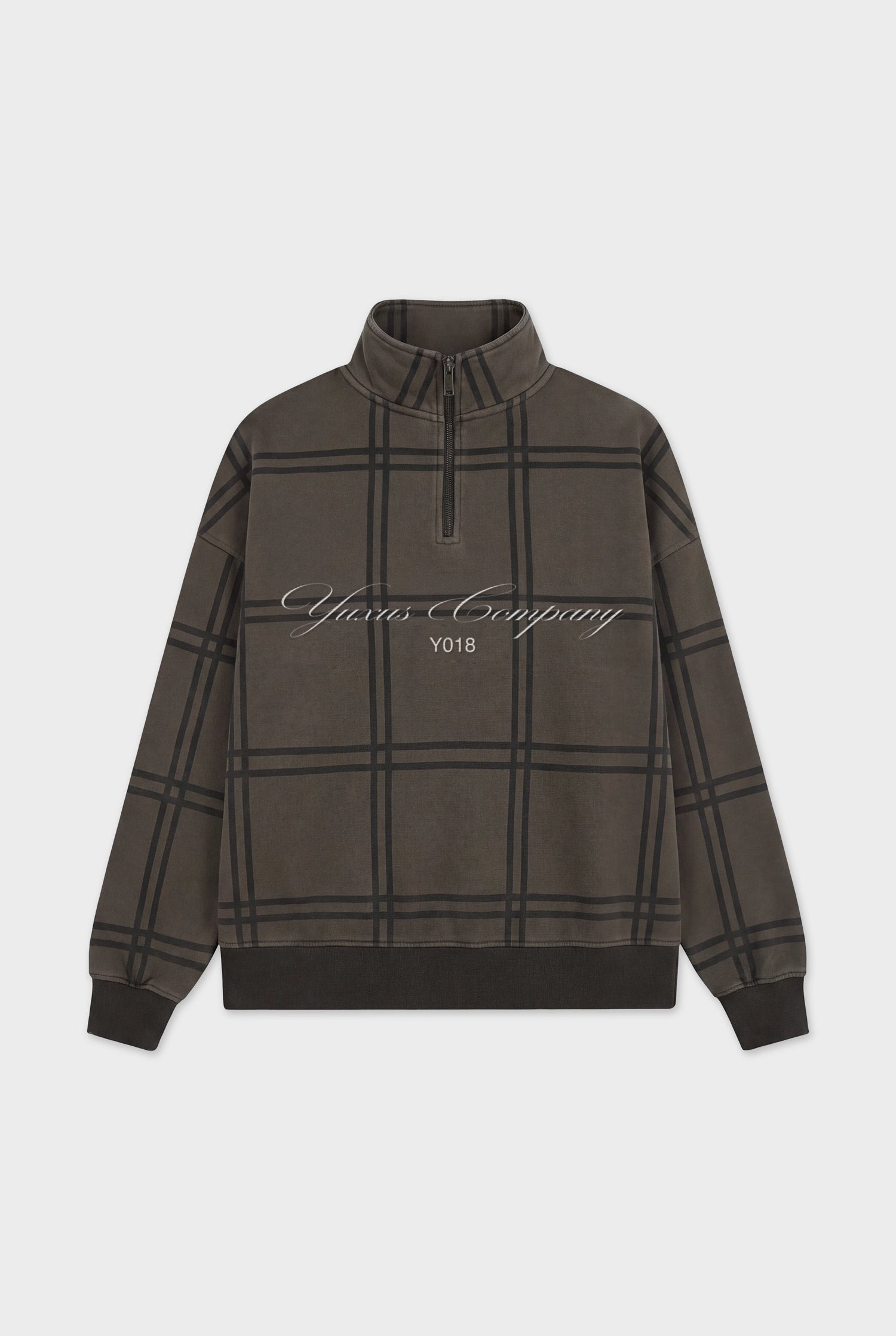 CLASP HALF ZIP BROWN
