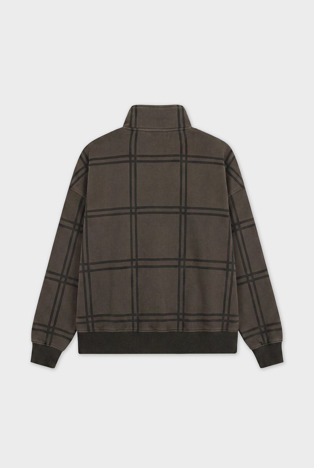 CLASP HALF ZIP BROWN