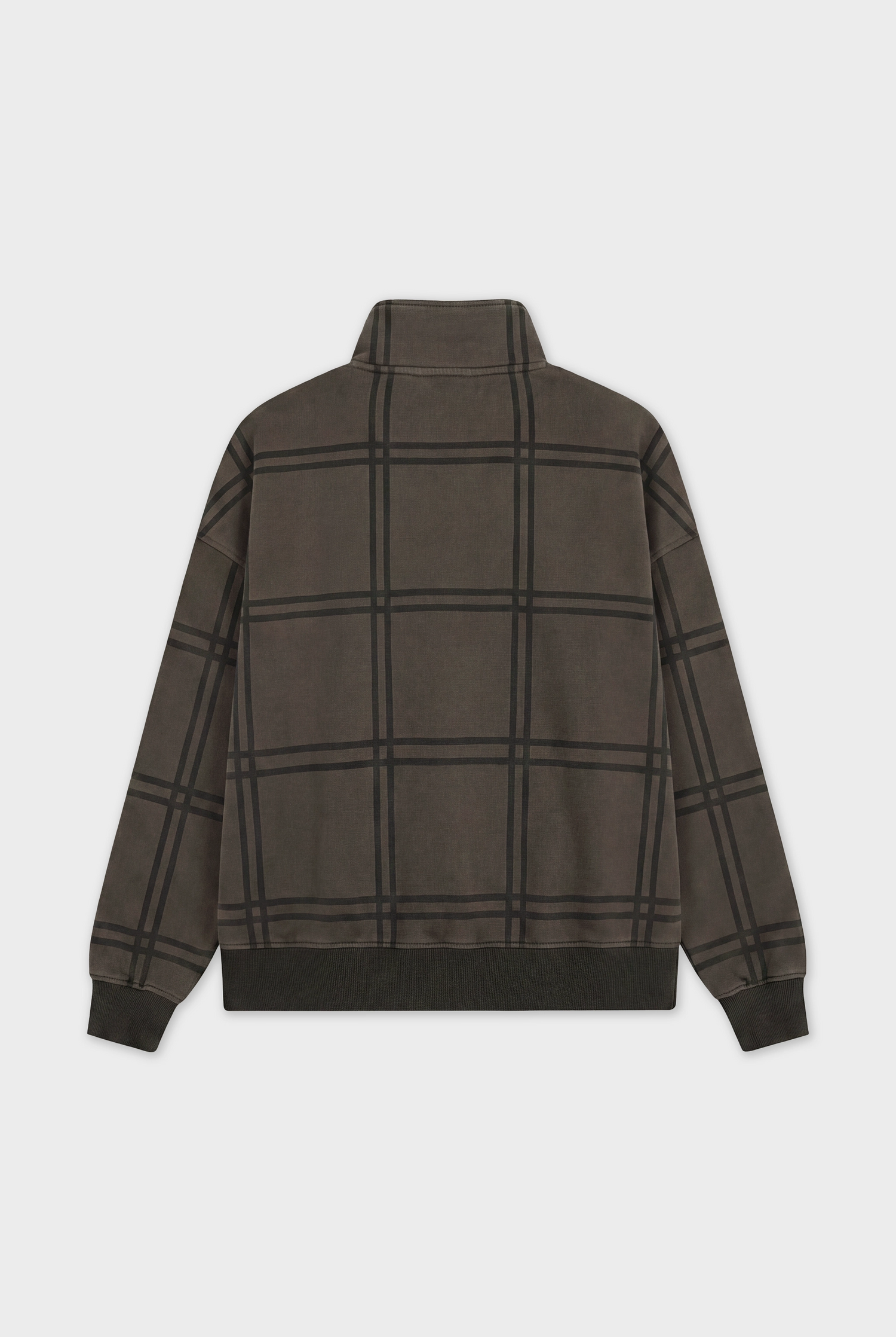 CLASP HALF ZIP BROWN