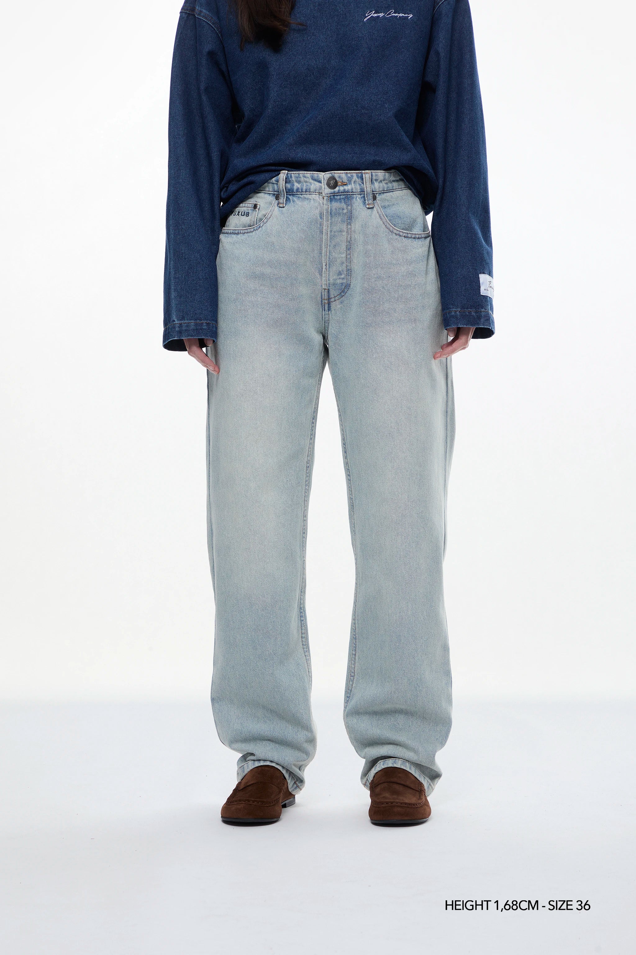 IRIS "THREADS" DENIM PANTS