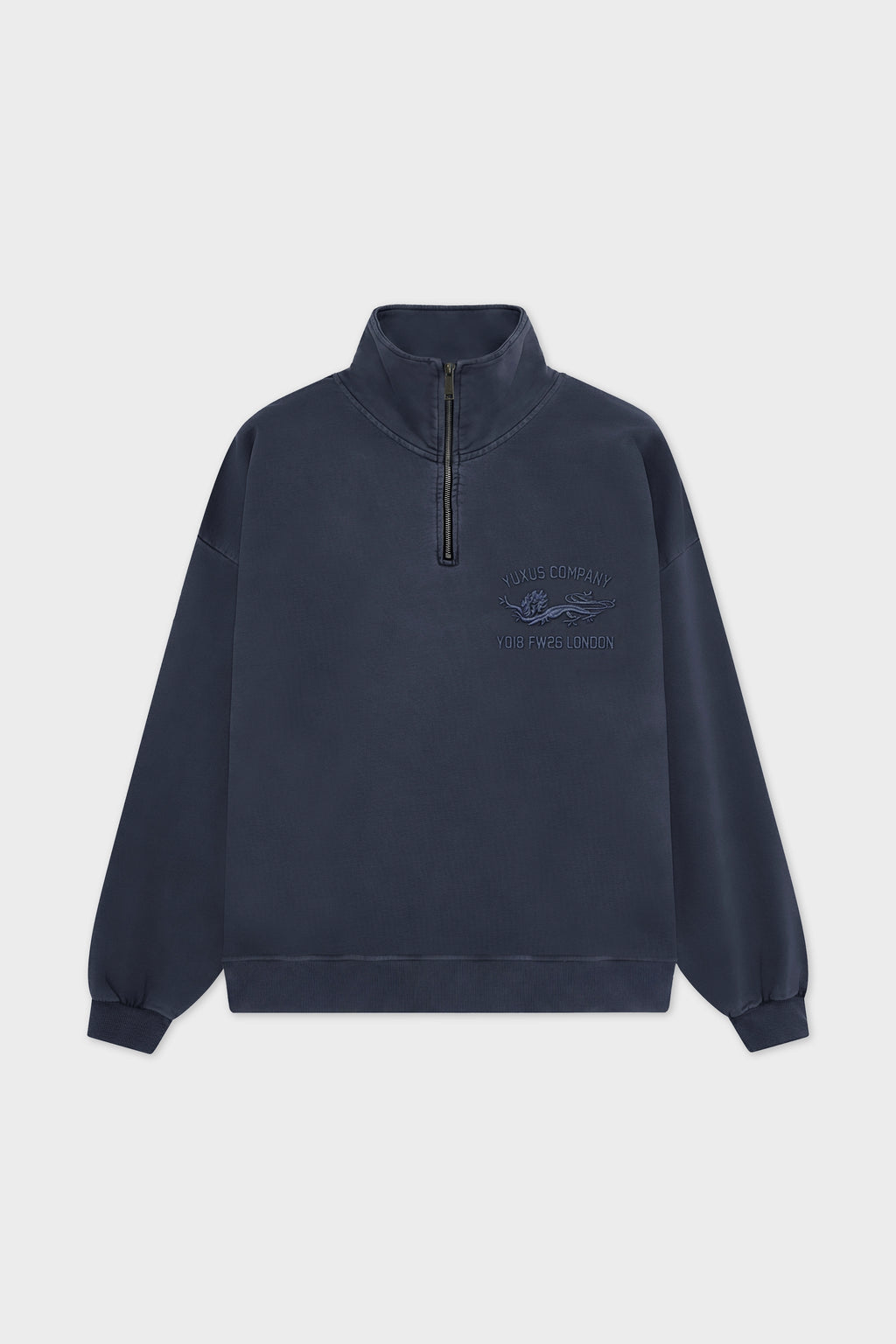 CORD HALF ZIP DARK BLUE
