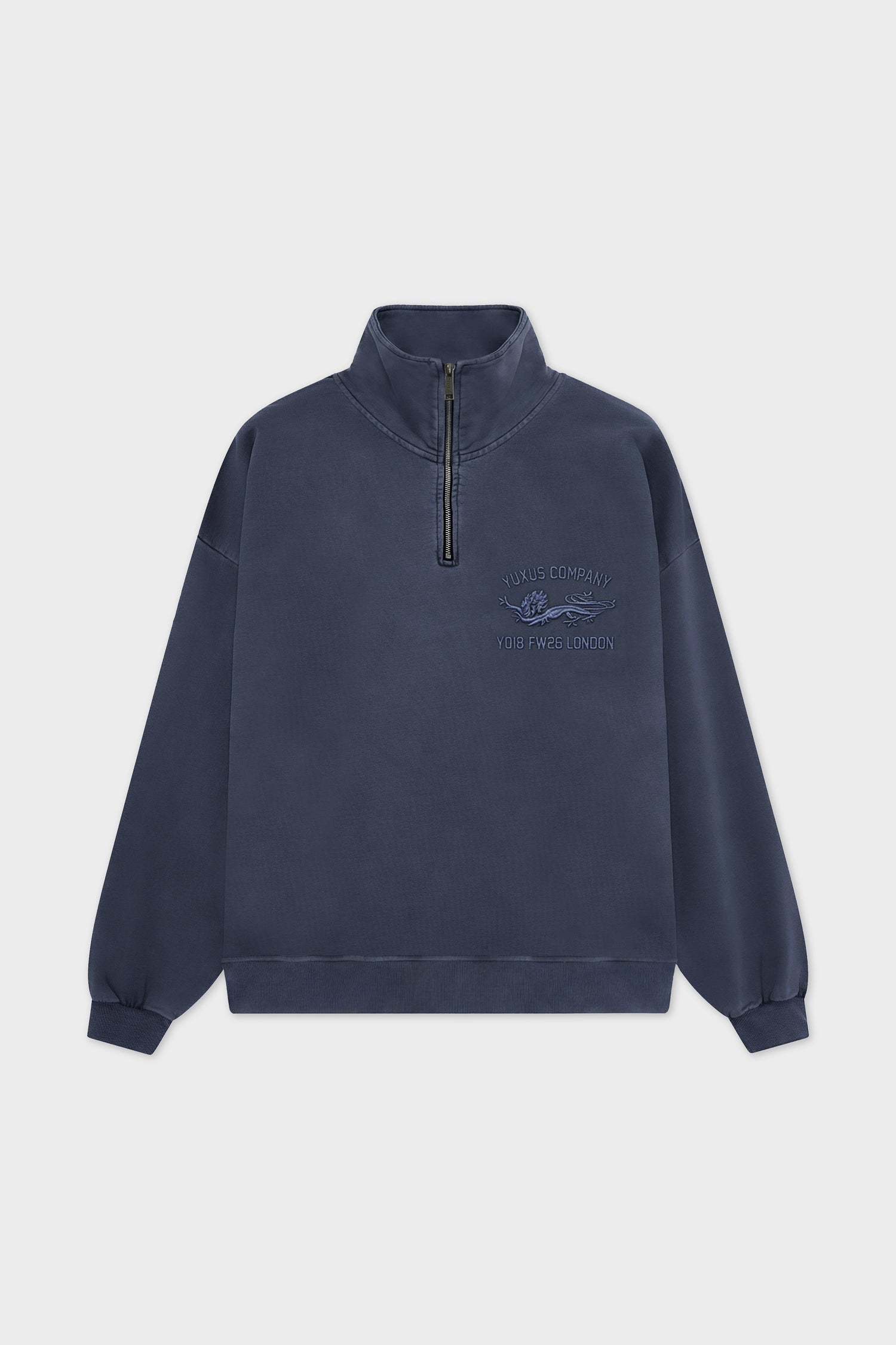 CORD HALF ZIP DARK BLUE – YUXUS