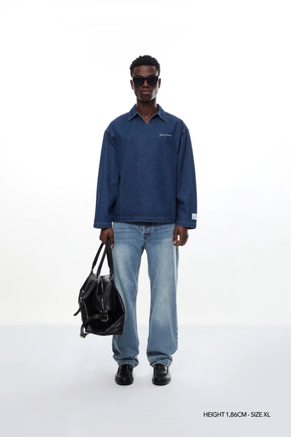 COSMIC "THREADS" DENIM POLO