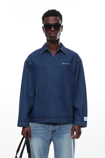 COSMIC "THREADS" DENIM POLO
