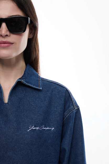 COSMIC "THREADS" DENIM POLO