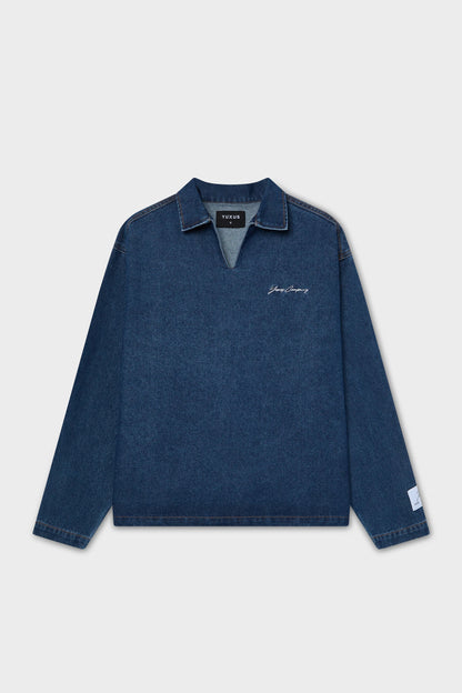 COSMIC "THREADS" DENIM POLO
