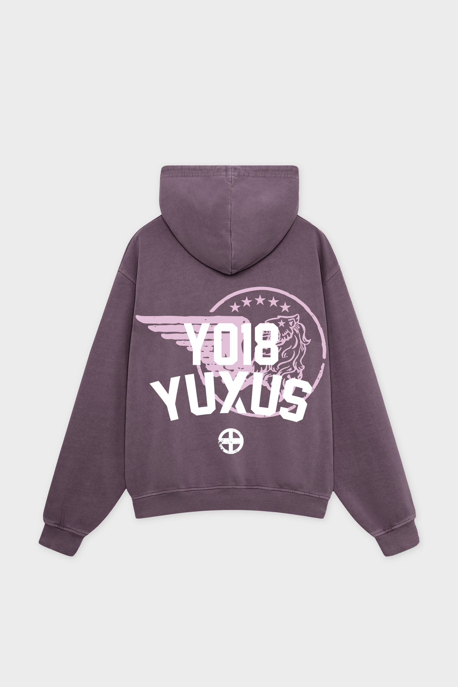 CREW HOODIE DARK MAUVE