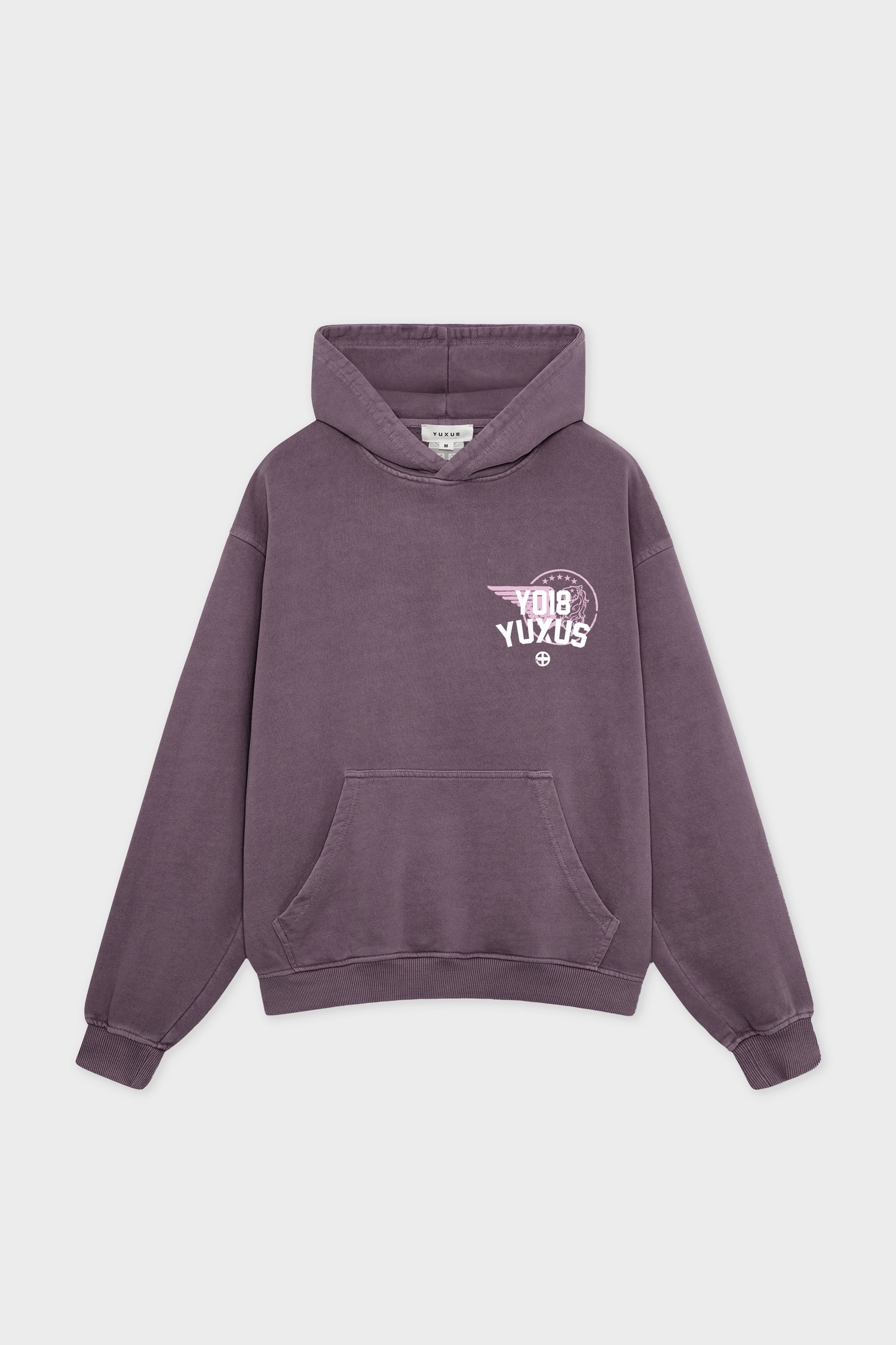 CREW HOODIE DARK MAUVE