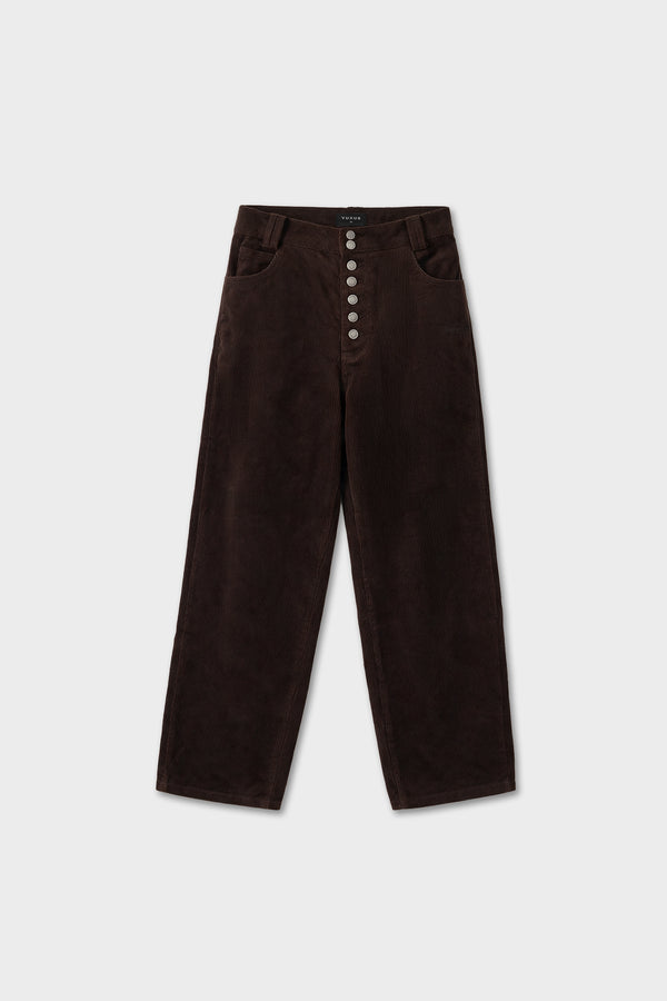 CHELSEA CORDUROY PANTS BROWN