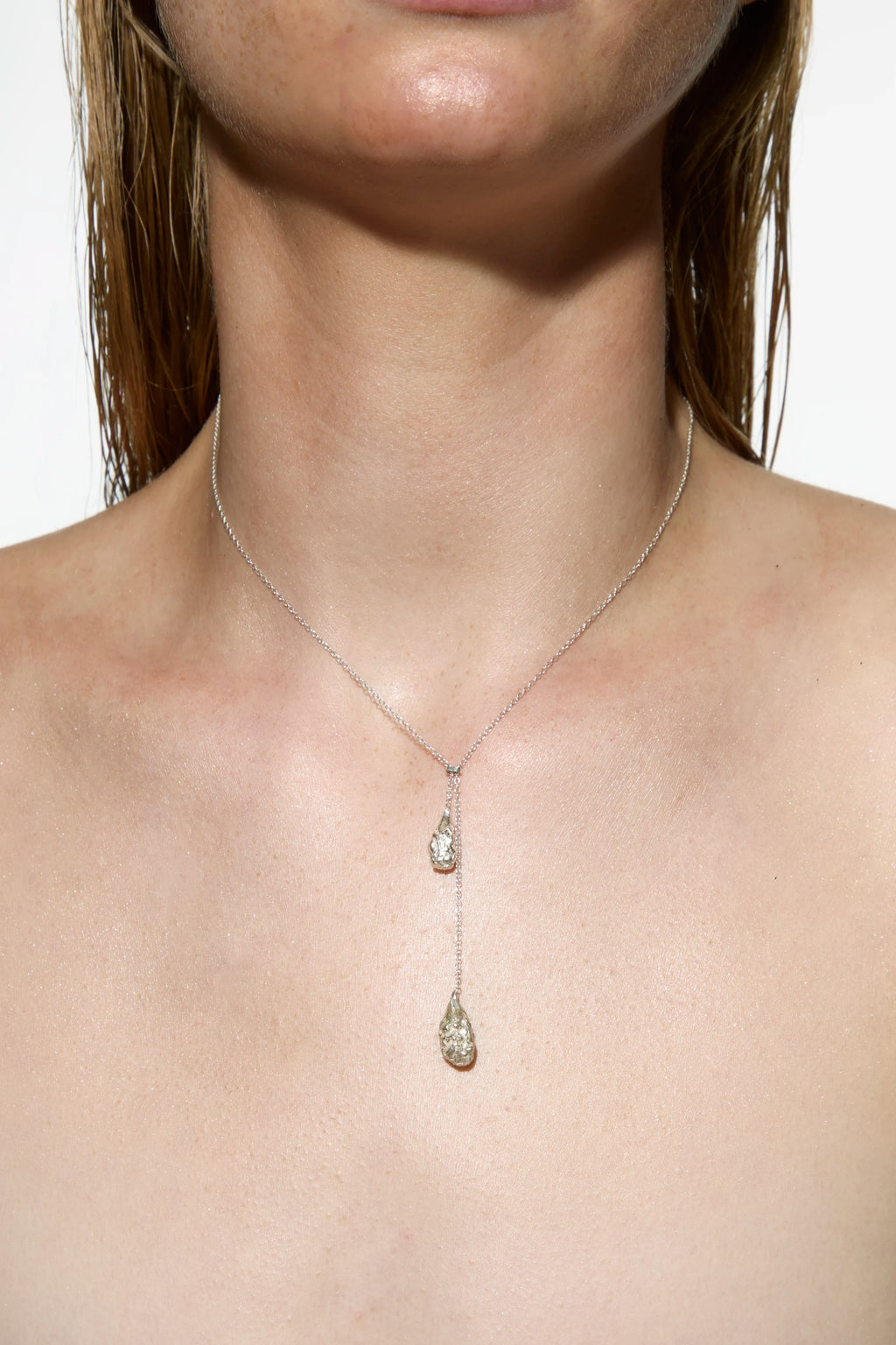TEARS "CRINKLED 925" NECKLACE