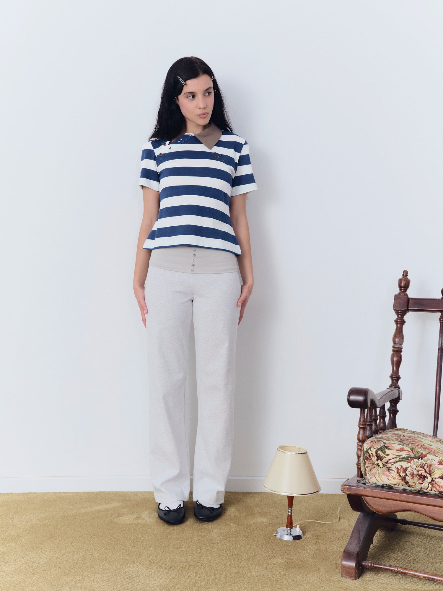 MAIZE POLO STRIPES BLUE