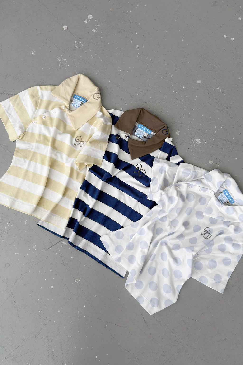 MAIZE POLO STRIPES BLUE