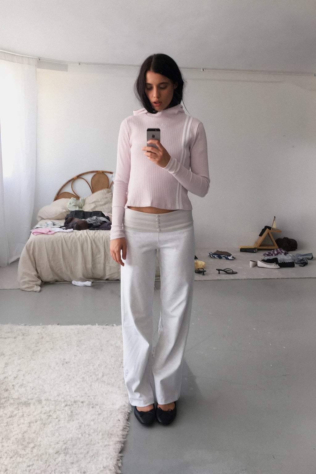 GREIGE HOODIE PINK