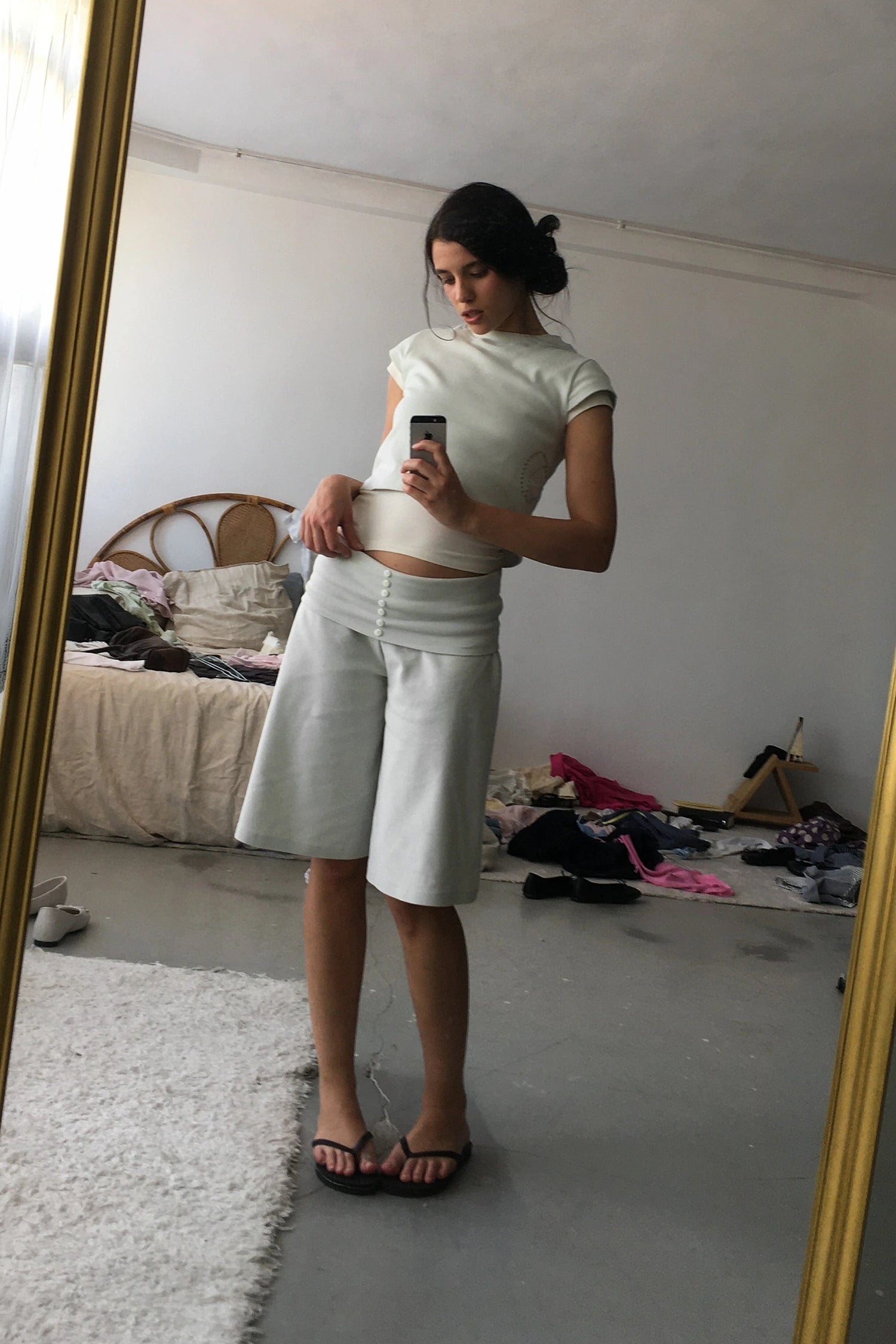 SCULPT SHORTS LIGHT GREY