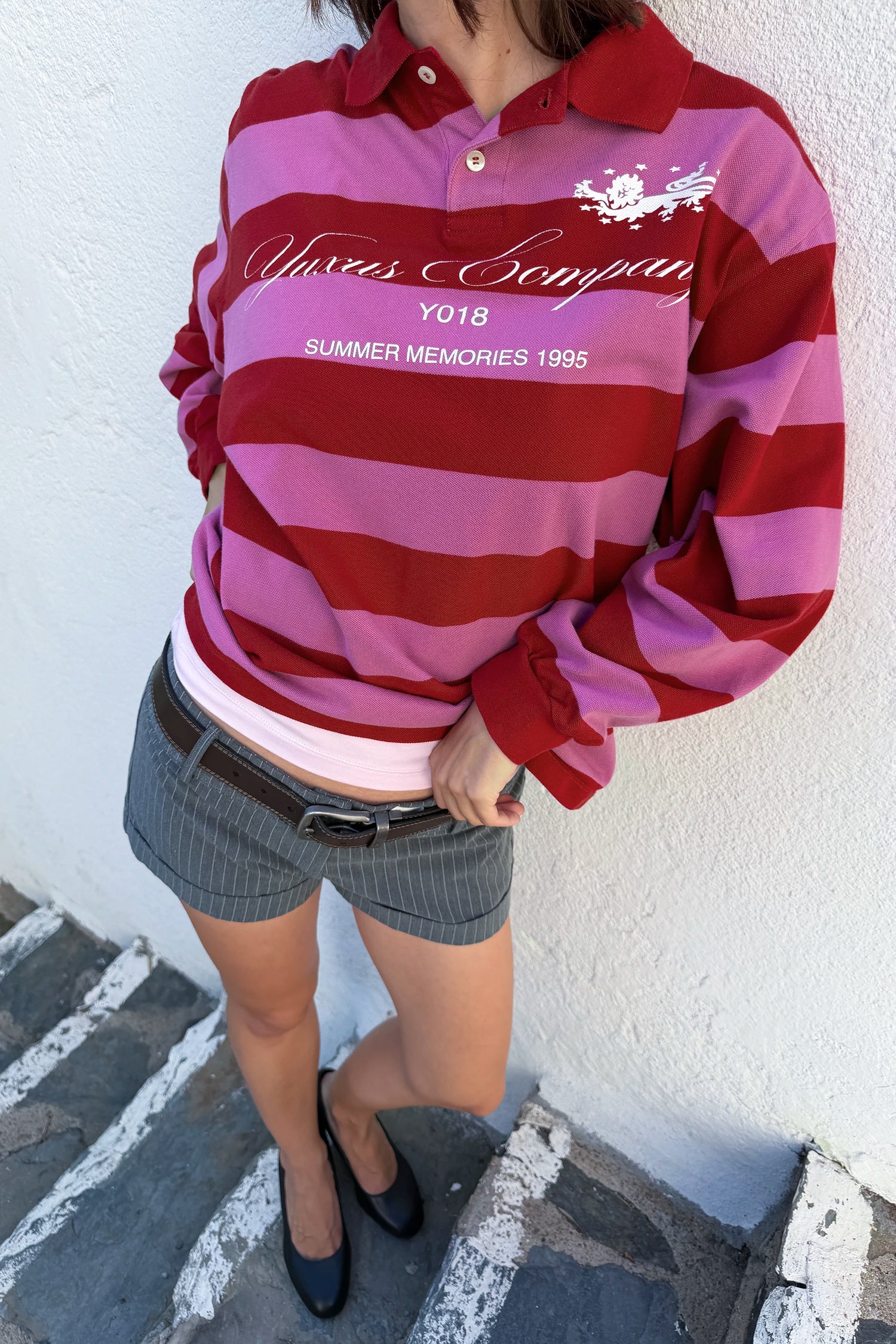 FLEUR "MEMORIES" POLO RED