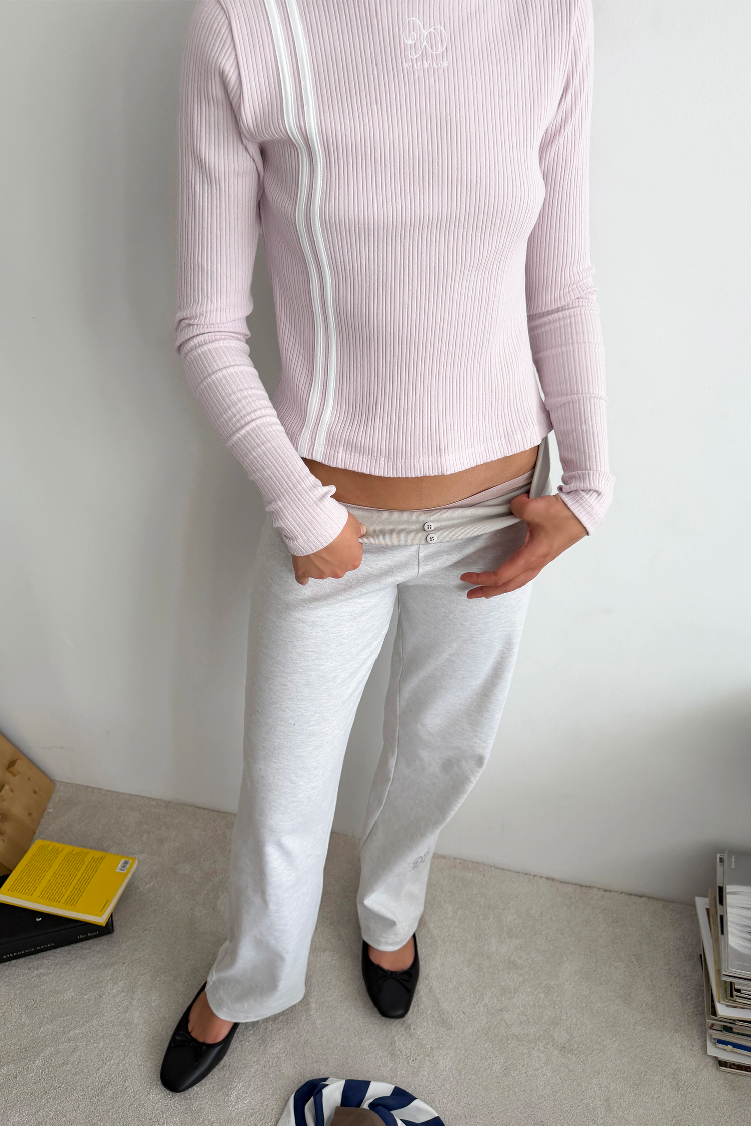 GREIGE HOODIE PINK