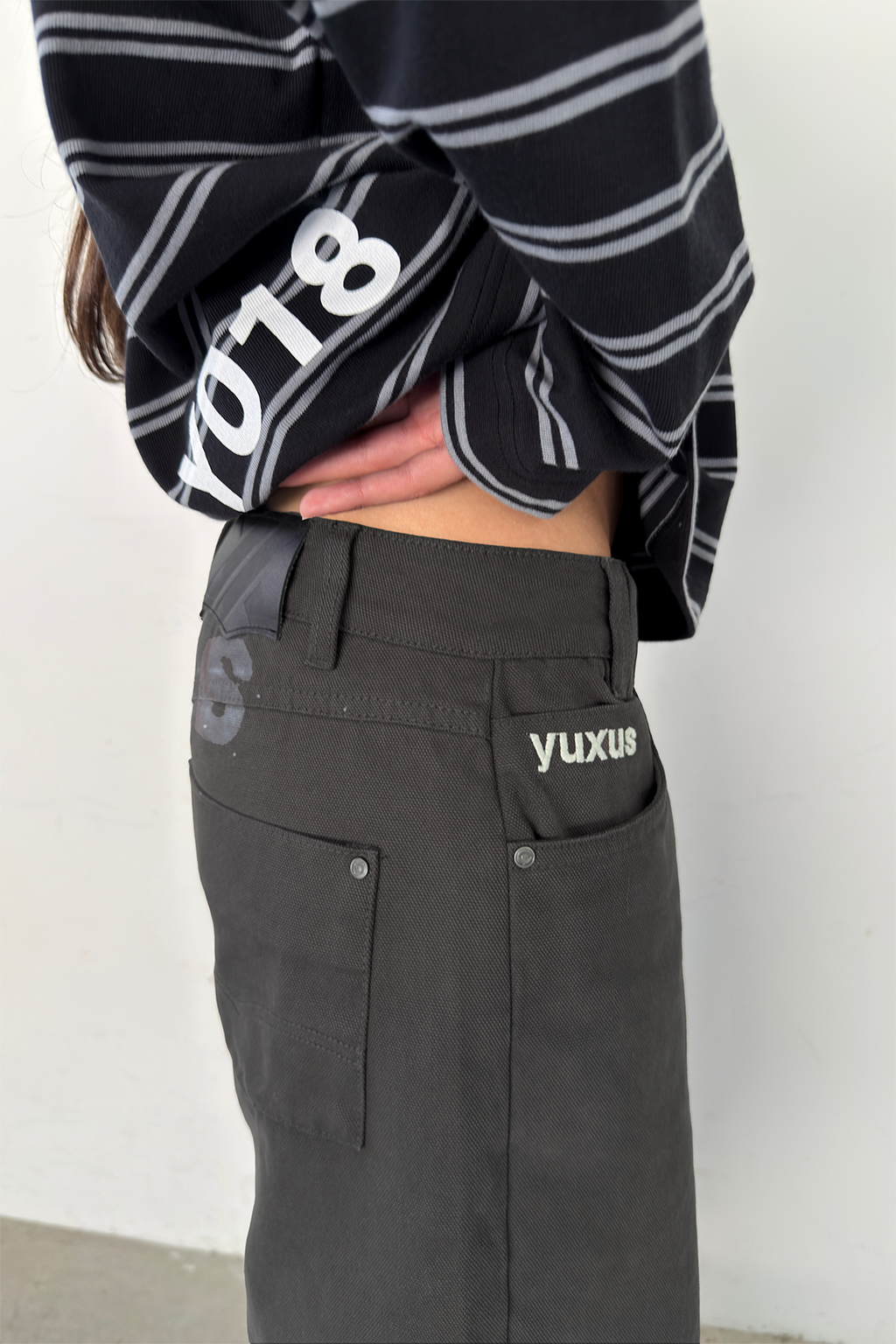 BLOCK "LOWERCASE" PANTS BLACK